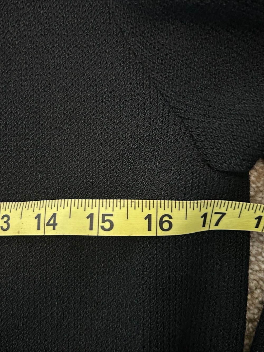 St. John Black Long Sleeve Knit Dress with Striped Collar & Cuffs small - Picture 4 of 6